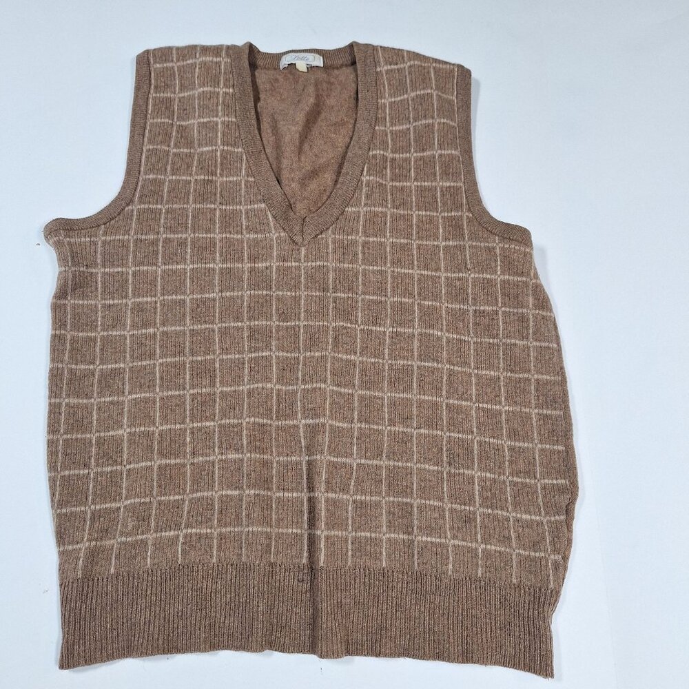 Vintage Lott plaid vest professor scholar